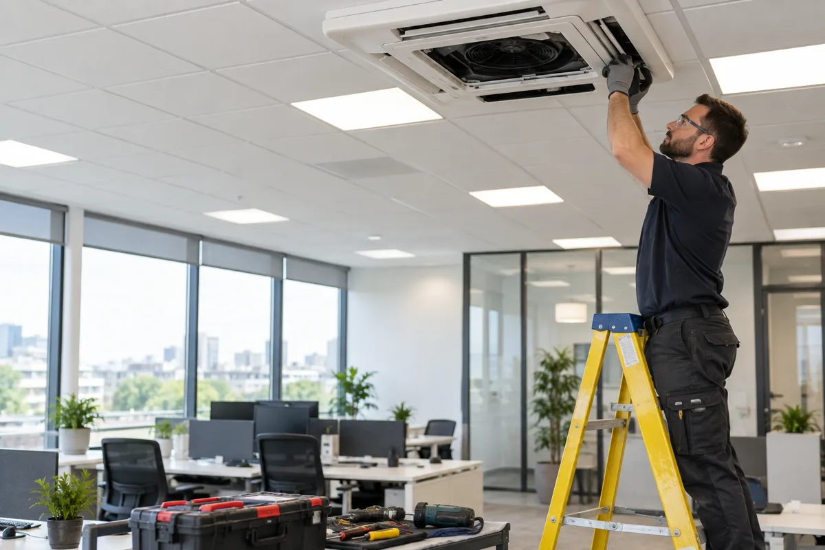 air conditioning office installation