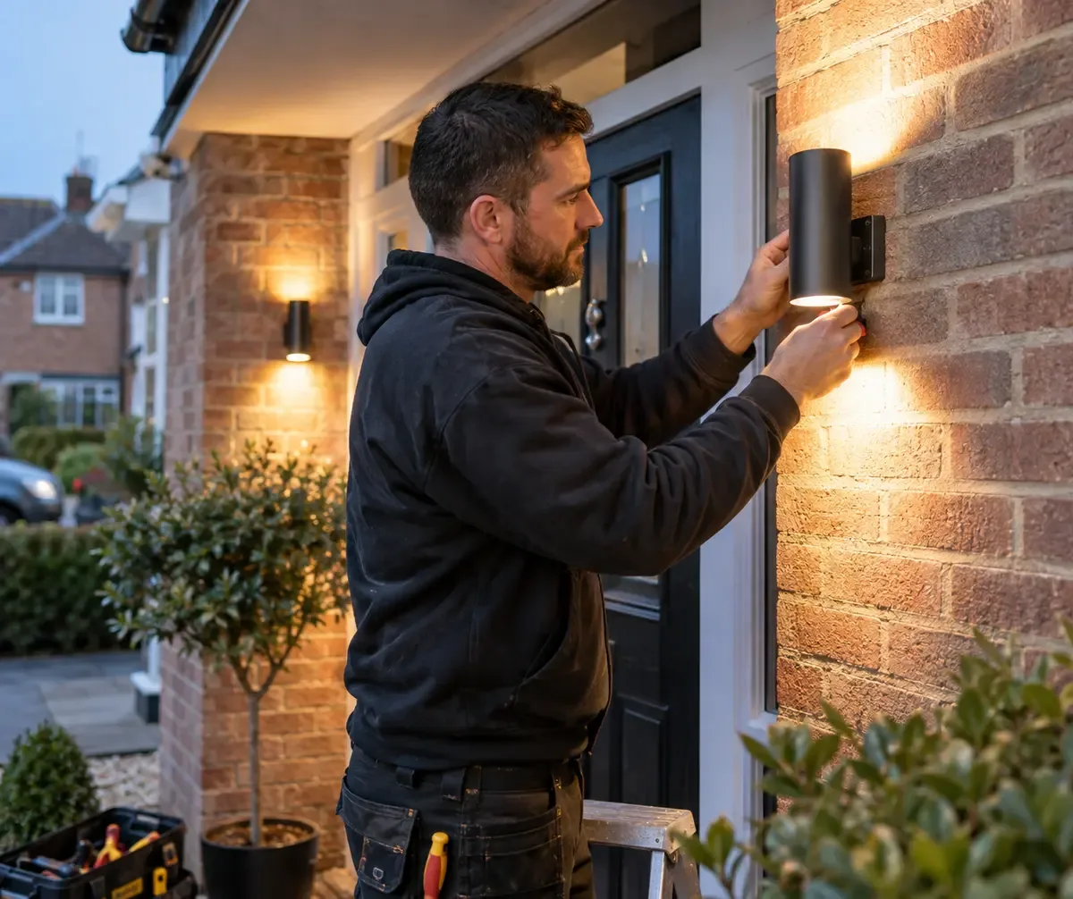 Outdoor Lighting Installation carried out by a professional electrician