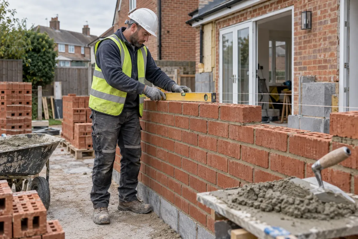 House extension brickwork work